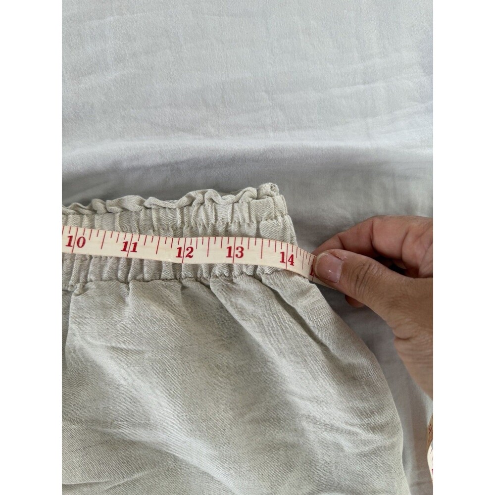 H & M Women’s Beige Linen Blend Pull On Shorts Size S - Picture 6 of 6